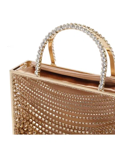 Benedetta Bruzziches Crystal Embellished Metallic Tote Bag