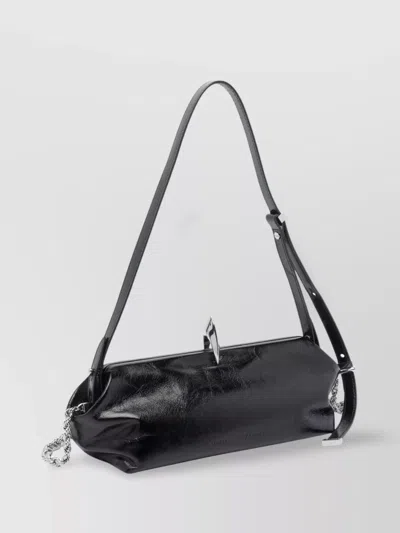 Benedetta Bruzziches Textured Shoulder Bag Adjustable Strap