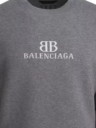 Balenciaga Crewneck Sweater 818422t3368 1380 In Gray