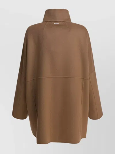 's Max Mara Oversized Coat With High Collar And Pockets