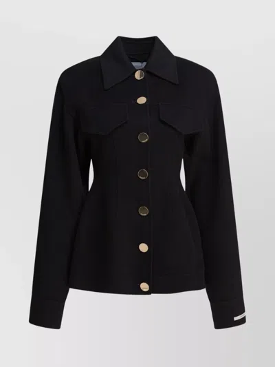 Sportmax Egeo Buttoned Wool Blazer In Blue