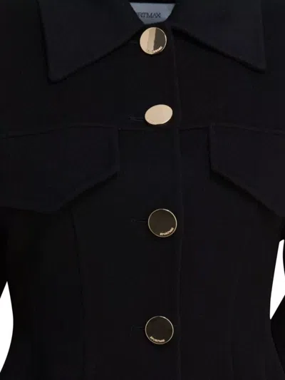 Sportmax Egeo Buttoned Wool Blazer In Blue