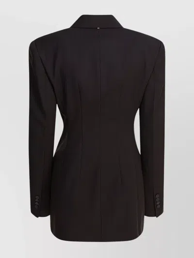 Sportmax Tailored Double-breasted Jackets Button Detailing In Black
