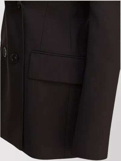 Sportmax Tailored Double-breasted Jackets Button Detailing In Black