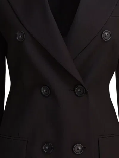 Sportmax Tailored Double-breasted Jackets Button Detailing In Black