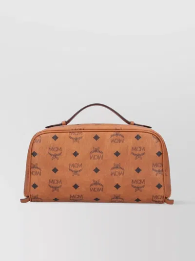 Mcm Rectangular Shape Side Strap Top Handle