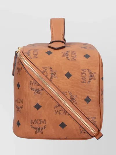 Mcm Rectangular Shape Side Strap Top Handle
