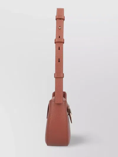Ferragamo Shoulder Bag With Textured Finish And Adjustable Strap
