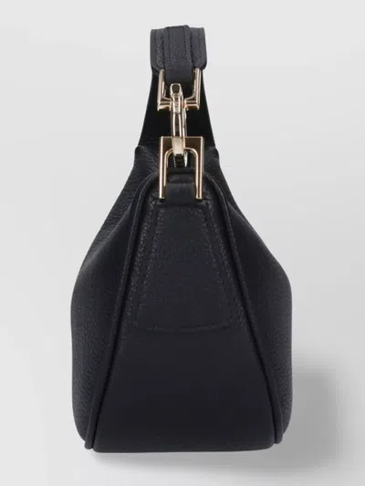 Ferragamo Textured Top Handle Shoulder Bag