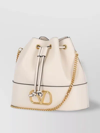 Valentino Bucket Bag With Chain Strap And Gold-tone Hardware