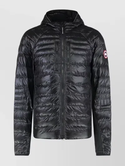 Canada Goose Hybridge Full Zip Down Jacket In Black
