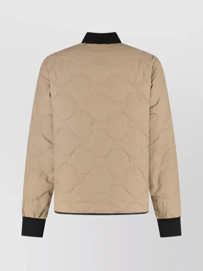 Canada Goose Quilted Reversible Jacket Zippered Pockets In Neutral