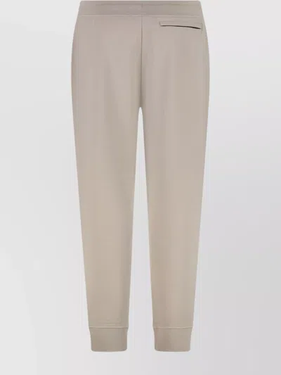 Canada Goose Cotton Track-pants With Ribbed Cuffs In Gray