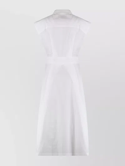 Apc A.p.c. Cotton Poplin Shirtdress In White