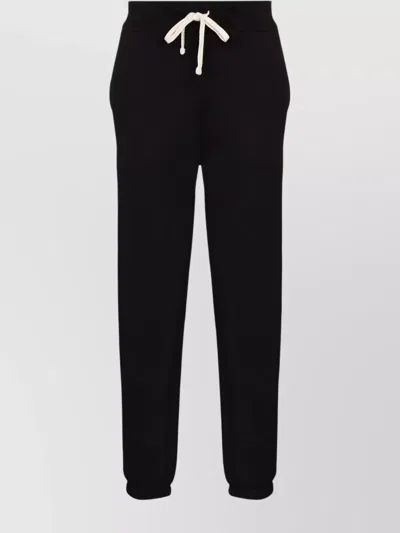 Ralph Lauren Casual Trousers Elasticated Ankles In Black
