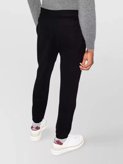 Ralph Lauren Casual Trousers Elasticated Ankles In Black