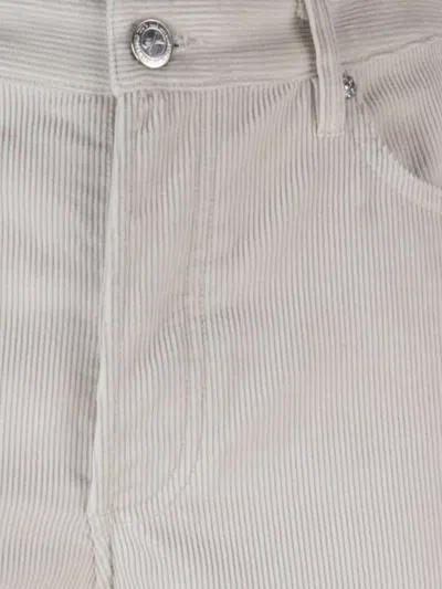 Apc Straight Leg Trousers With Pockets And Belt Loops In White