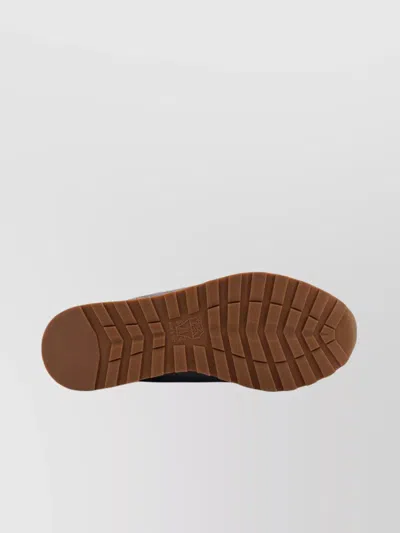 Brunello Cucinelli Low-top Wool Flannel Sneakers Leather Profiles