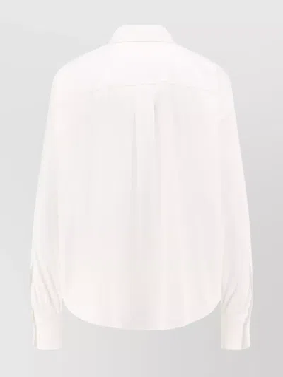 Brunello Cucinelli Cotton Blend Shirt Monili Detail