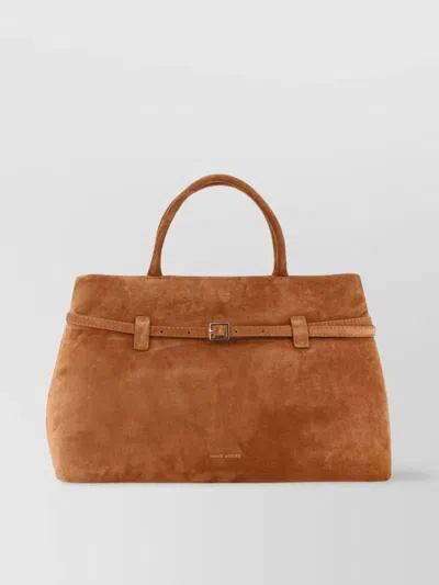 Manu Atelier Le Cambon 35 Suede Shoulder Bag