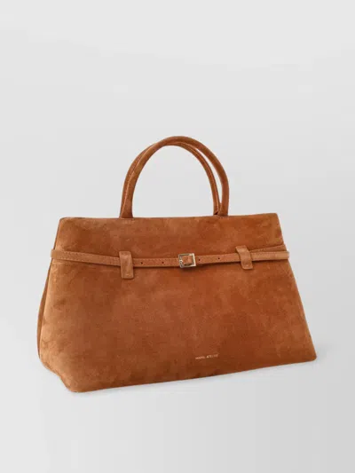 Manu Atelier Le Cambon 35 Suede Shoulder Bag