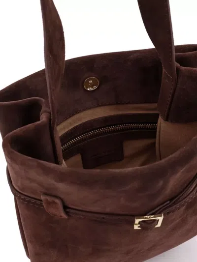 Manu Atelier Mini Tote Jour Suede Shoulder Bag