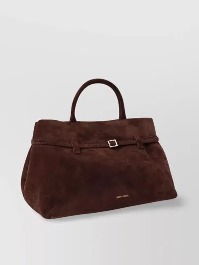Manu Atelier The Cambon 35 Suede Shoulder Bag