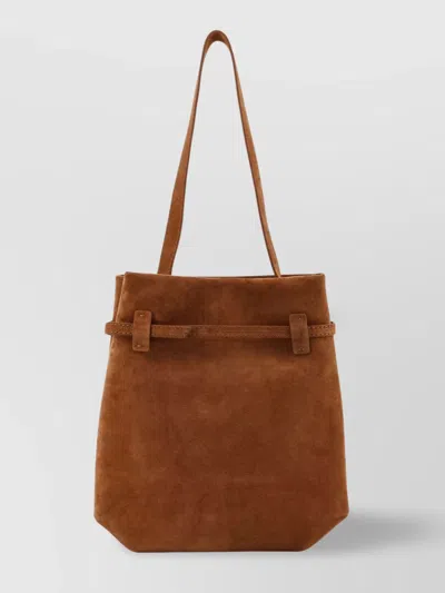 Manu Atelier Mini Everyday Suede Shoulder Bag