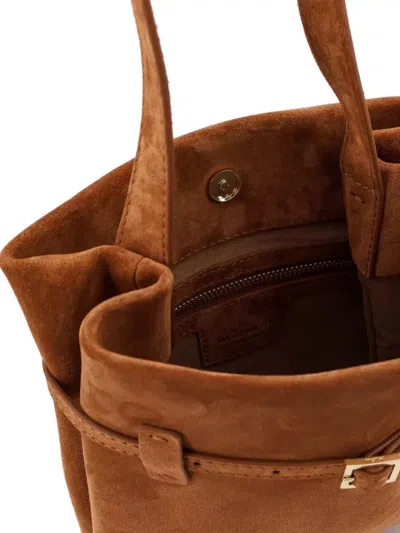 Manu Atelier Mini Everyday Suede Shoulder Bag