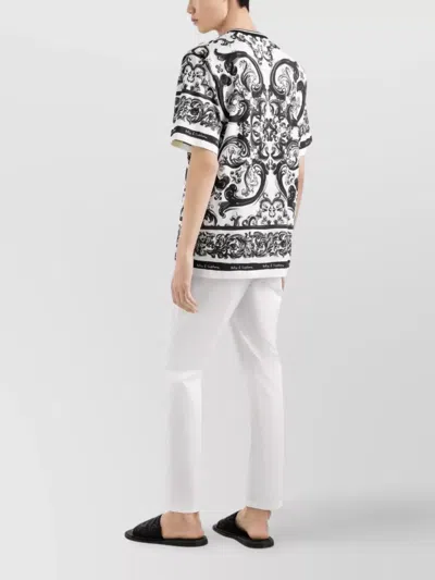Dolce & Gabbana Maiolica T-shirt In Black