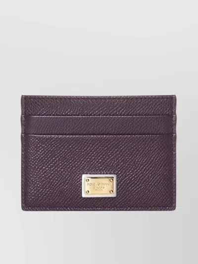 Dolce & Gabbana Vitello Stampa Textured Rectangular Cardholder