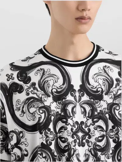 Dolce & Gabbana Maiolica T-shirt In Black
