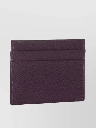 Dolce & Gabbana Vitello Stampa Textured Rectangular Cardholder