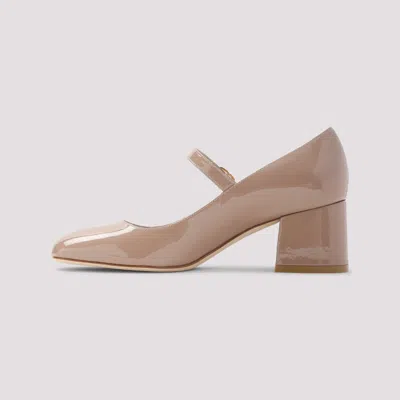 Stuart Weitzman Patent Leather Stuart Mj Pumps 60 In Nude