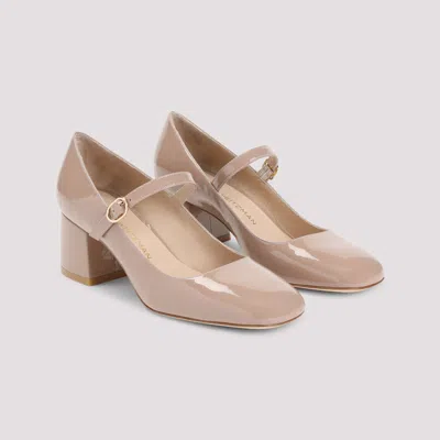 Stuart Weitzman Patent Leather Stuart Mj Pumps 60 In Nude