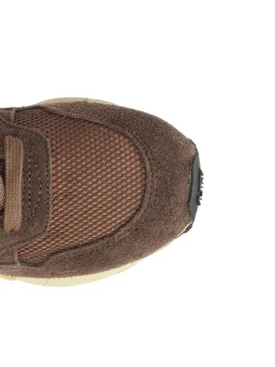 Autry Multicolor Fabric And Suede Reelwind Sneakers In Brown