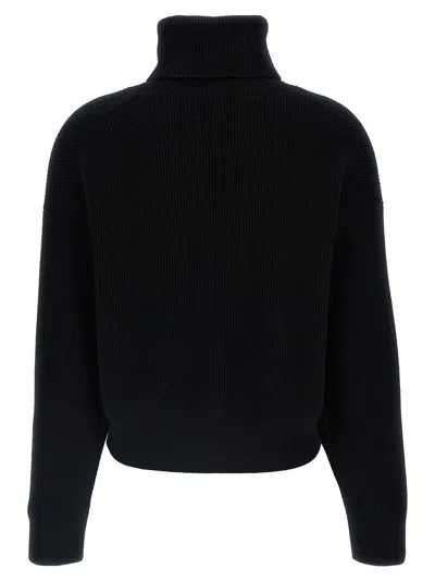 Brunello Cucinelli Ribbed Turtleneck Sweater Sweaters And Cardigans Black In Black
