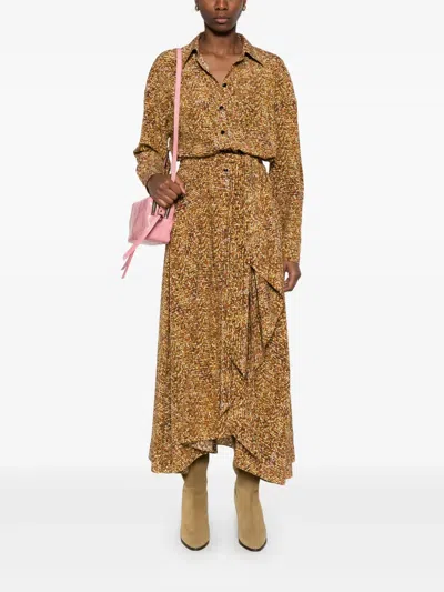 Isabel Marant Samantha Maxi Dress In Brown