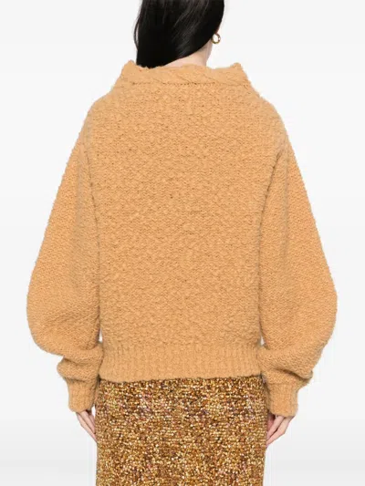 Isabel Marant Caramel-coloured Romane Sweater With Cable Knit Women In Brown
