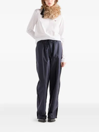 Prada Long-sleeved Jersey T-shirt