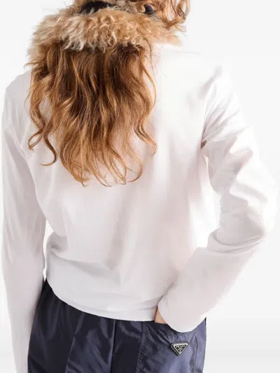 Prada Long-sleeved Jersey T-shirt