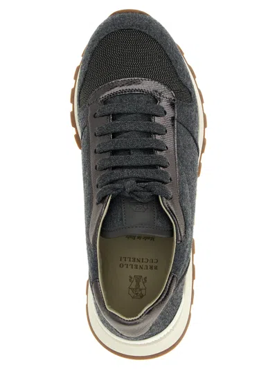 Brunello Cucinelli Runners Precious Toe Sneakers