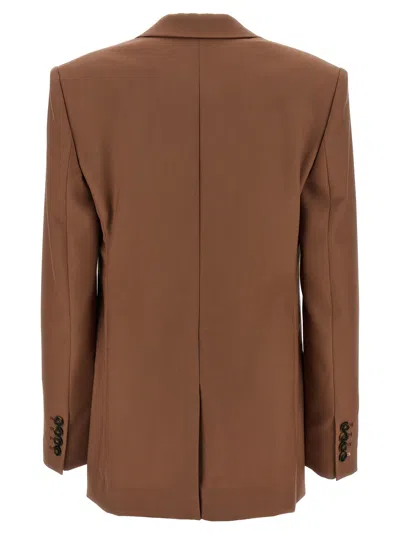 Stella Mccartney Single-breasted Wool Blazer Blazer, Suits Brown