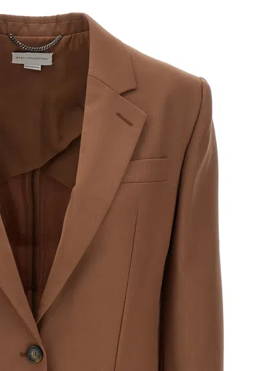 Stella Mccartney Single-breasted Wool Blazer Blazer, Suits Brown