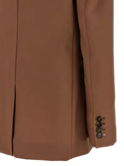 Stella Mccartney Single-breasted Wool Blazer Blazer, Suits Brown
