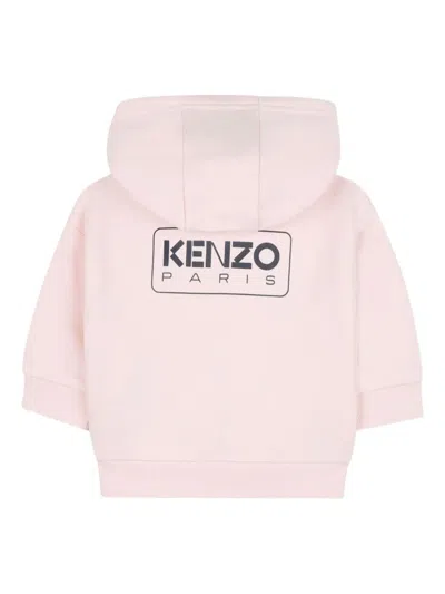 Kenzo Hooded Zip-up Tracksuit In Pink