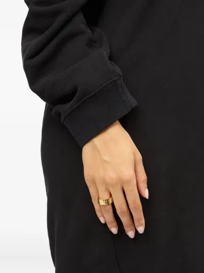 Mm6 Maison Margiela Minimal Logo 3mm Ring In Gold