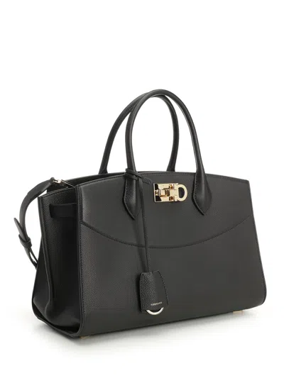 Ferragamo The New Studio Soft Leather Top-handle Bag