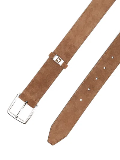 Fendi Men Suede Ff Belt
