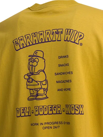 Carhartt Sandwich Printed T-shirt In Yellow